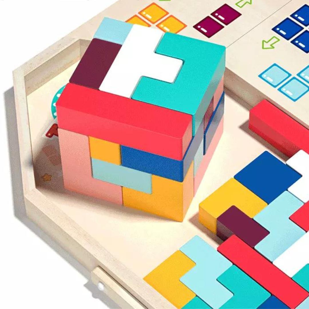 Wood building block puzzle children's intelligence development - TrendyGoods