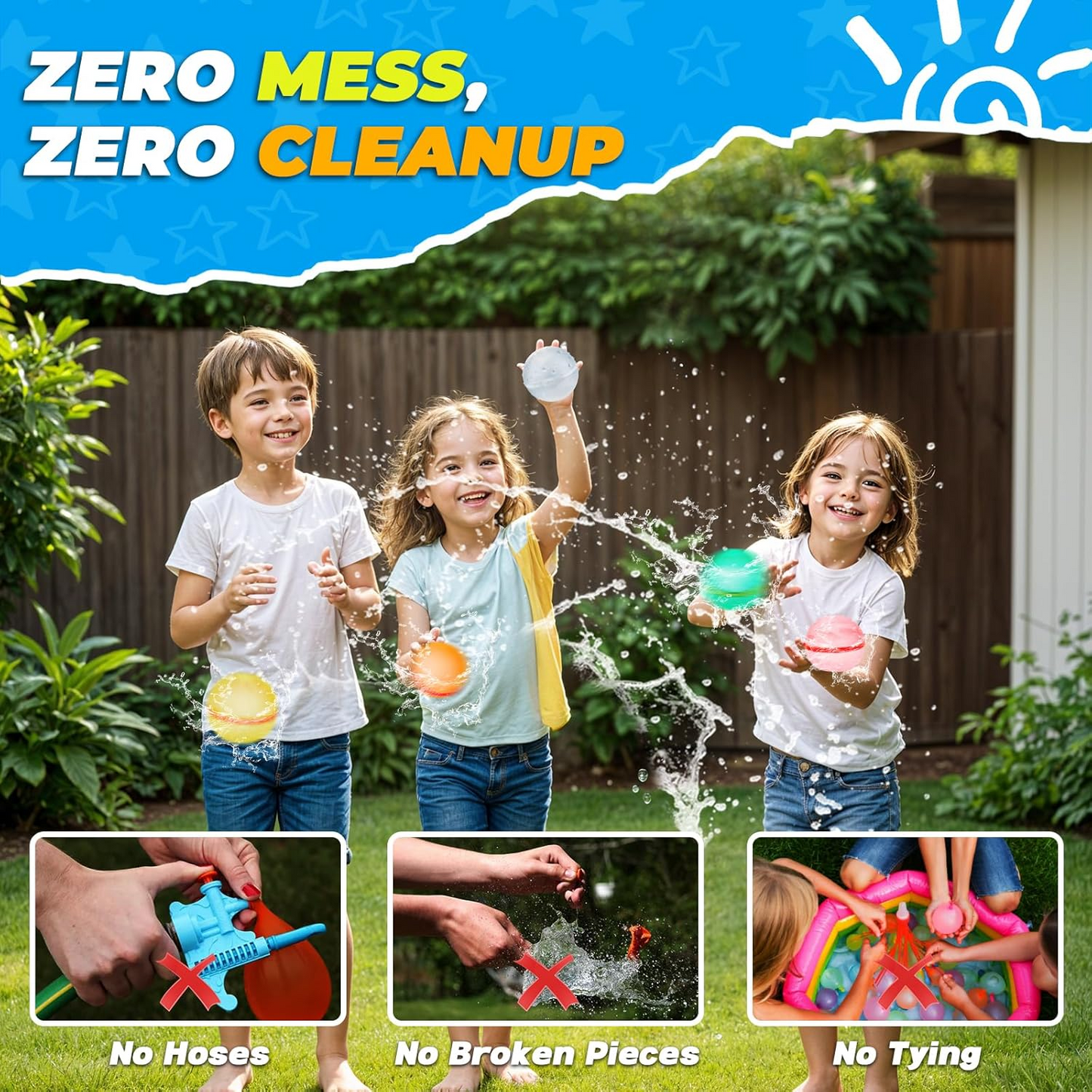 Refillable Magnetic Water Balls for Outdoor Games - TrendyGoods