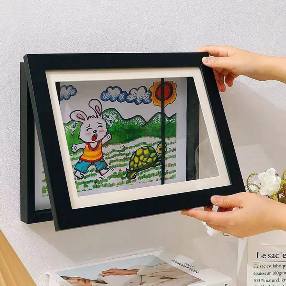 Cubic hollow photo frame, wooden picture frames, - TrendyGoods