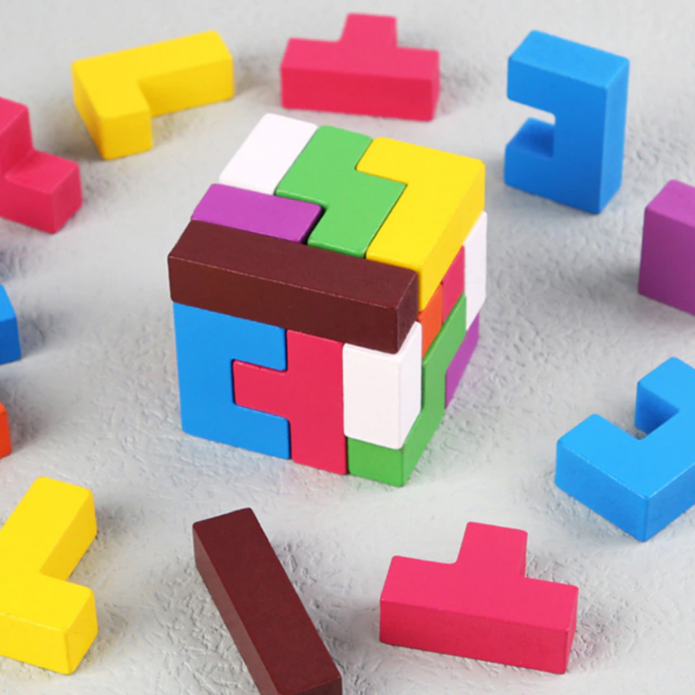 Wood building block puzzle children's intelligence development - TrendyGoods