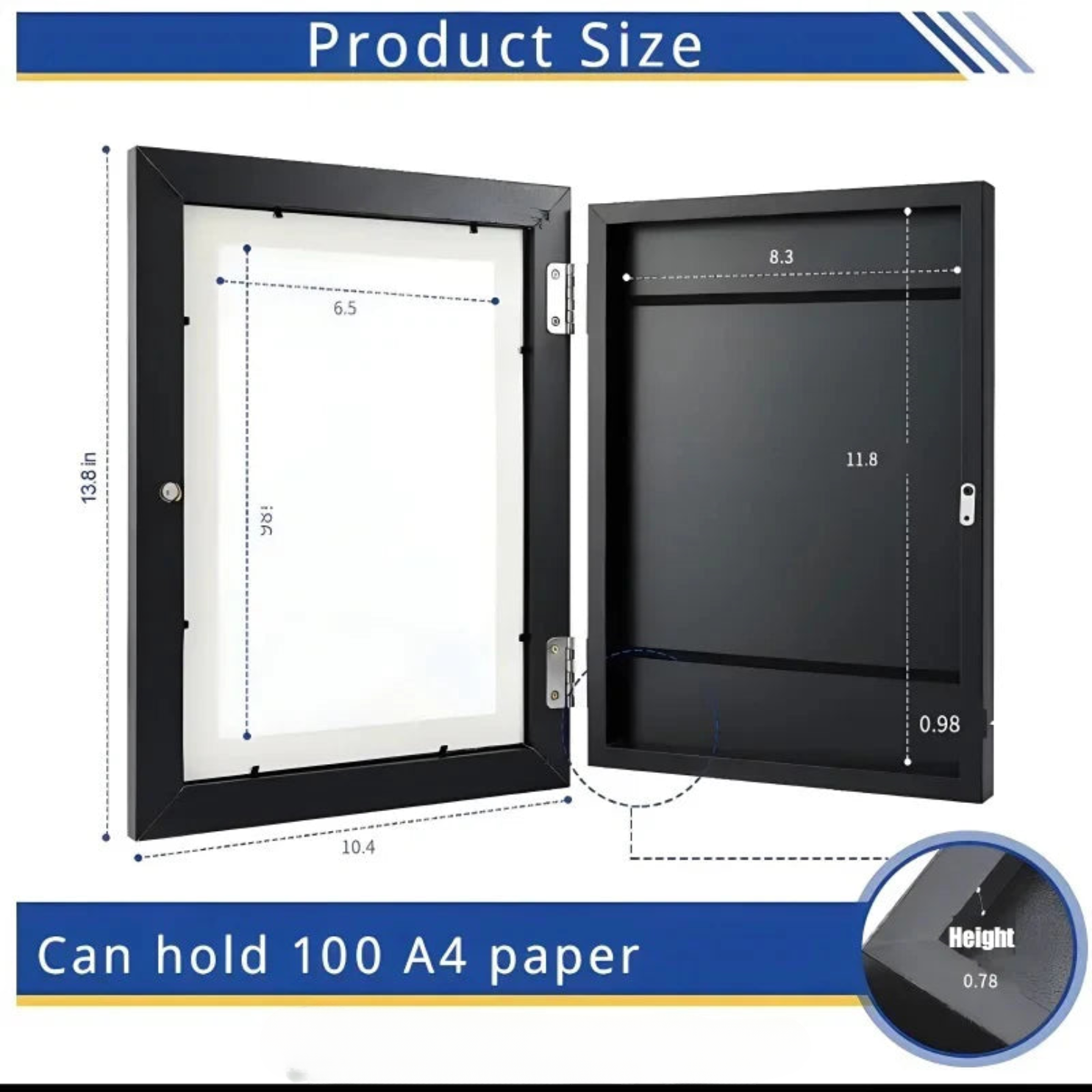 Cubic hollow photo frame, wooden picture frames, - TrendyGoods