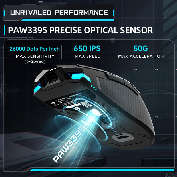 Machenike L8 Pro Wireless Gaming Mouse with Charging Station - TrendyGoods