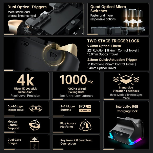 Machenike G5Pro V2 1000HZ Wireless Gaming Controller - TrendyGoods