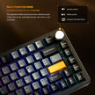 Machenike K600-B82W Wireless Mechanical Backlit Gaming Keyboard GR Silver Switch - Black - TrendyGoods