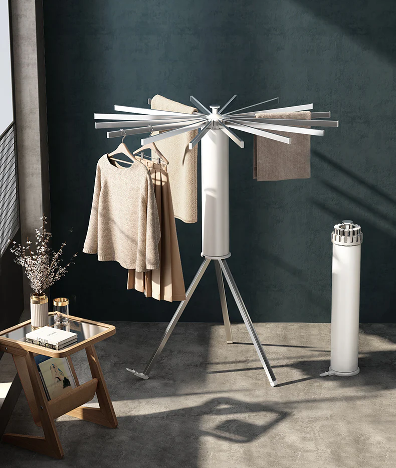 Foldable Clothes Drying Stand with 16 Foldable Rods - TrendyGoods