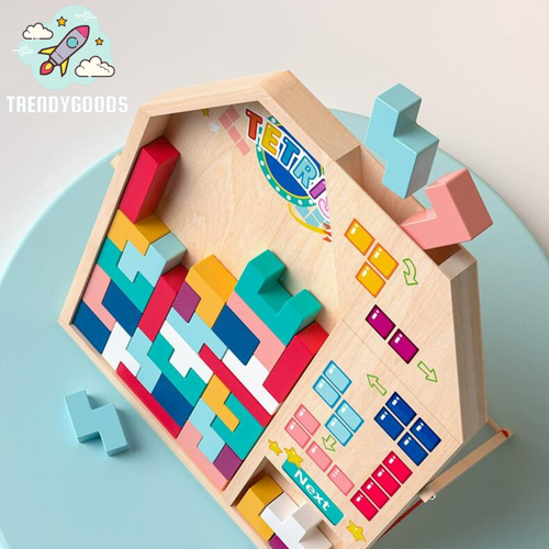 Wood building block puzzle children's intelligence development - TrendyGoods