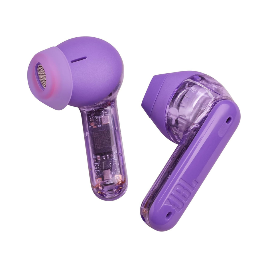 JBL Tune Flex Ghost In-Ear Bluetooth Earbuds (Purple Ghost) - TrendyGoods