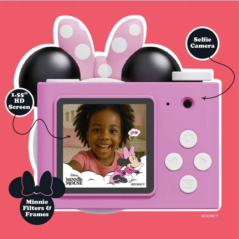 Disney Minnie Mouse Mini Camera | Παιδική Ψηφιακή Κάμερα, Polka Dots, Ανθεκτική
