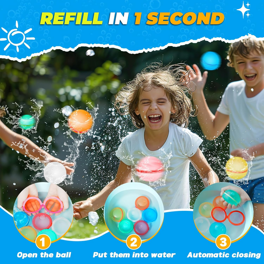 Refillable Magnetic Water Balls for Outdoor Games - TrendyGoods