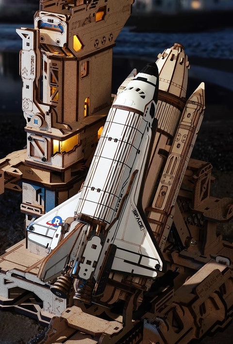 ROKR Space Shuttle LKA02 - Wooden 3D Puzzle Kit - TrendyGoods