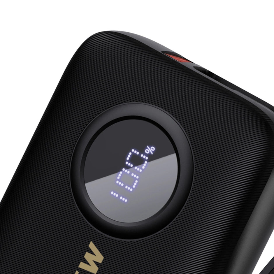 Dudao K14 Power Bank 10000mAh | USB-C & Lightning Cables, Compact, Black