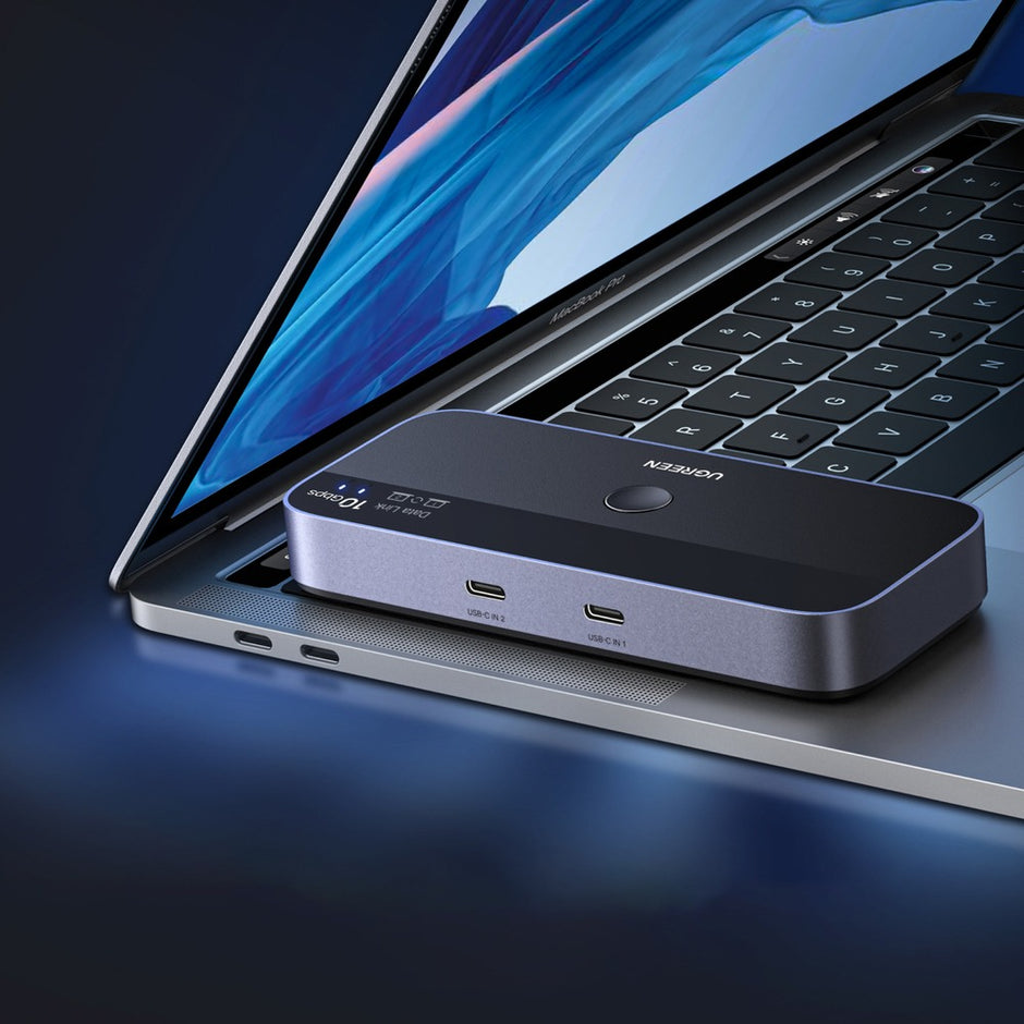 Ugreen USB Switch USB-C & USB-A 10Gbps | KVM Switch, Gray