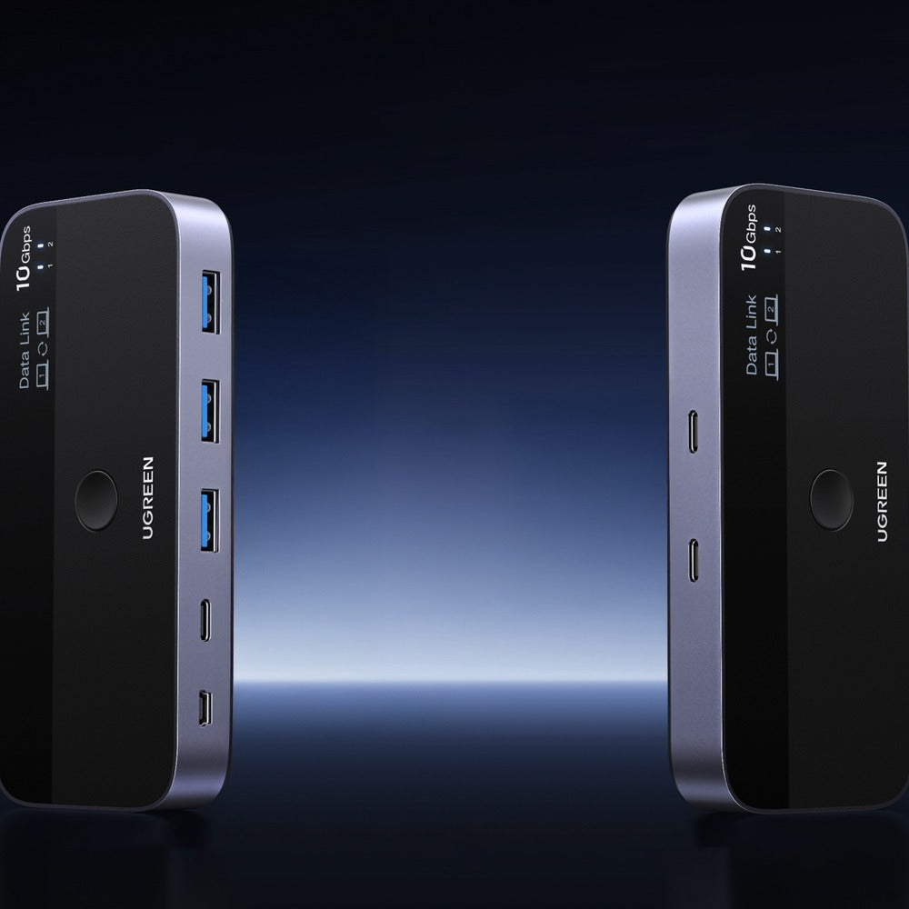 Ugreen USB Switch USB-C & USB-A 10Gbps | KVM Switch, Gray
