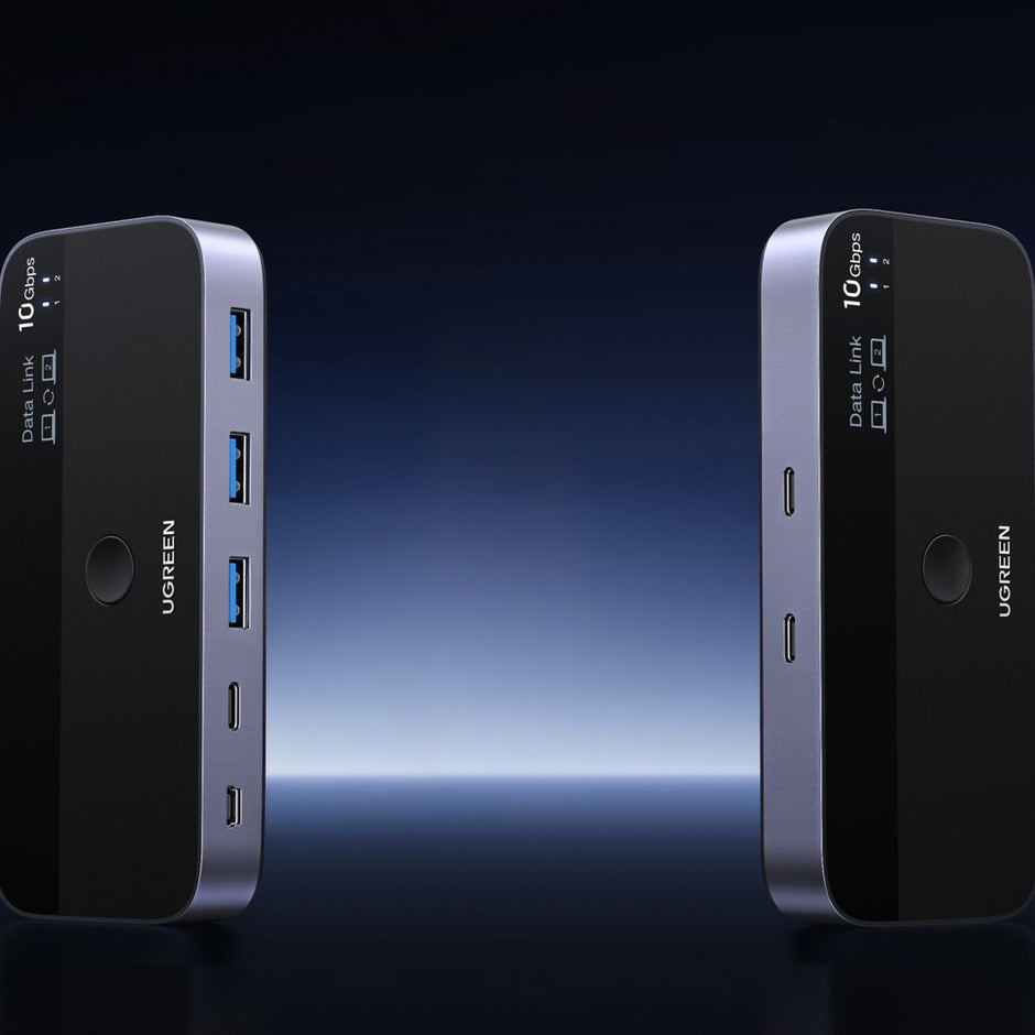 Ugreen USB Switch USB-C & USB-A 10Gbps | KVM Switch, Gray
