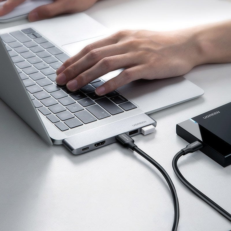 Ugreen 6-in-1 USB-C Hub | Thunderbolt 3, 100W PD, 4K@60Hz, 10Gbps, HDMI, MacBook