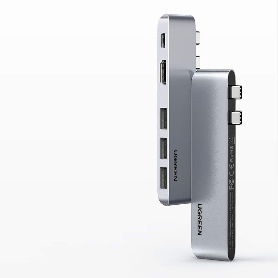 Ugreen 6-in-1 USB-C Hub | Thunderbolt 3, 100W PD, 4K@60Hz, 10Gbps, HDMI, MacBook