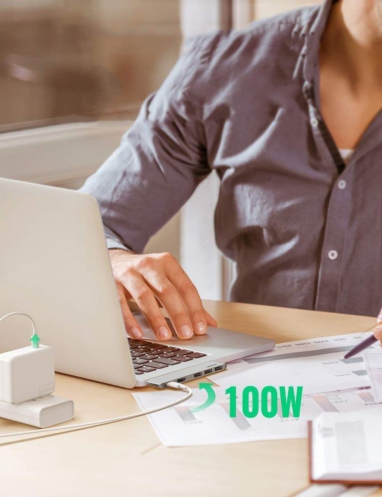 Ugreen 6-in-1 USB-C Hub | Thunderbolt 3, 100W PD, 4K@60Hz, 10Gbps, HDMI, MacBook