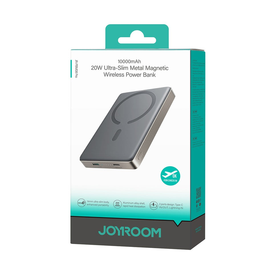 Joyroom JR-PBM08 Pro Power Bank 10000mAh | Ultra-Thin, Titanium